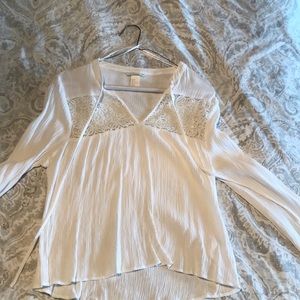H&M white flowy blouse US size 2, fits a bit small